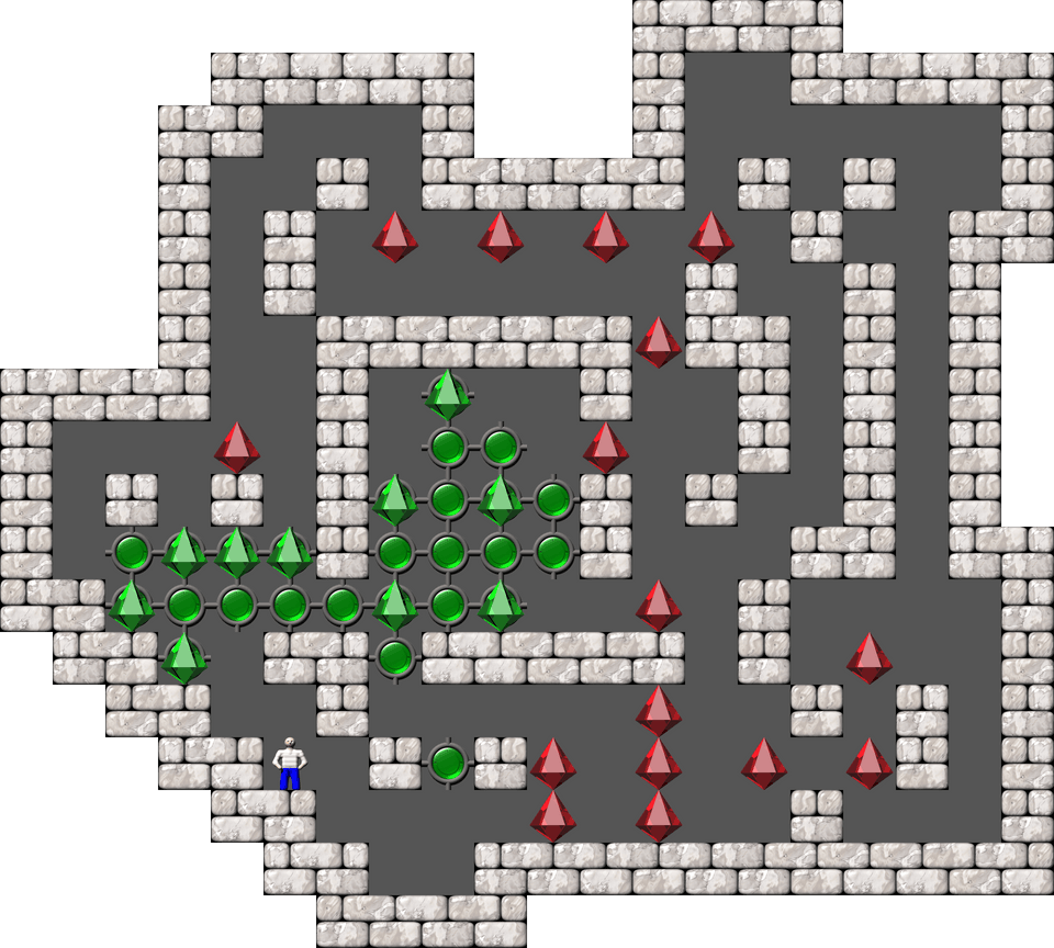 Sokoban Sasquatch 03 Arranged level 62